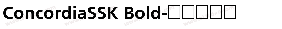 ConcordiaSSK Bold字体转换